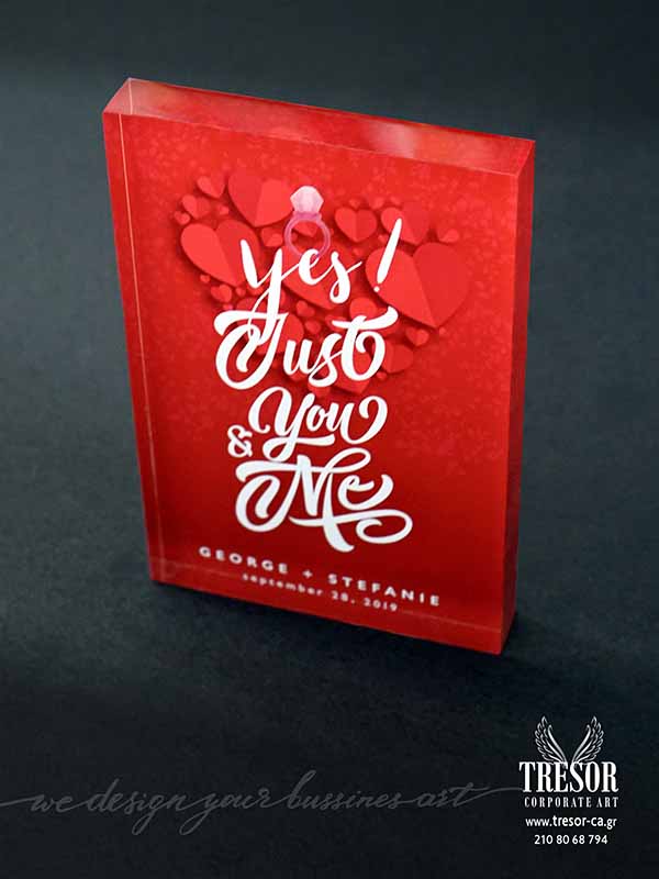 Tresor Corporate Art κοπή plexiglass με laser Εγχρωμο πλεξιγκλάς Λογότυπο σε plexiglass Χάραξη σε πλαστικό Ονομαστικά δώρα Ψηφιακή εκτύπωση UV